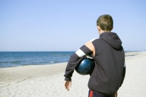 Boy with ball